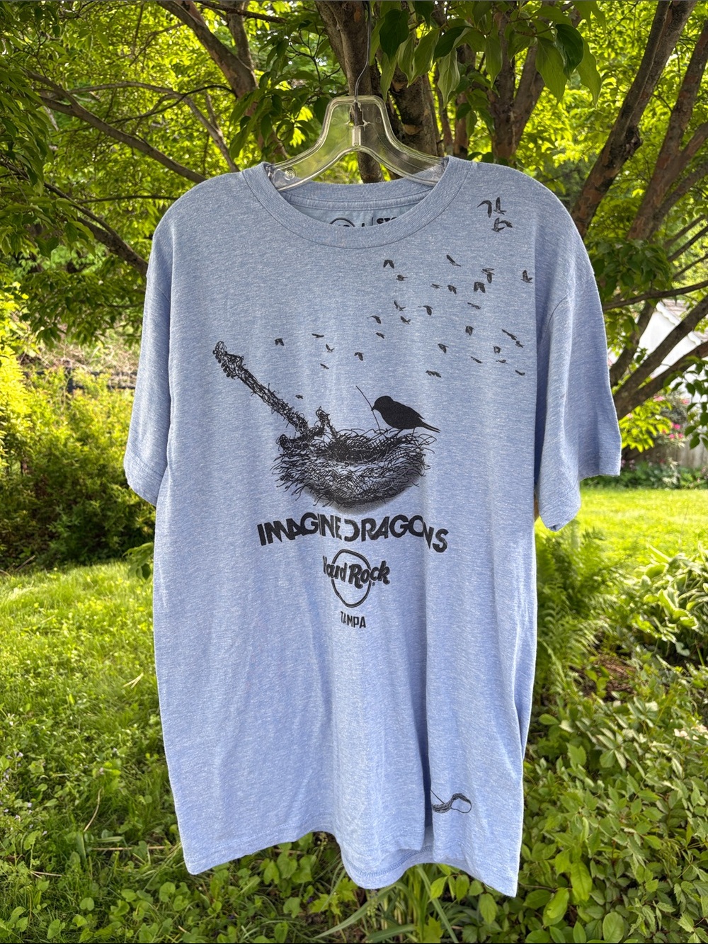 Hard Rock Cafe Light Blue Imagine Dragons Graphic Tee